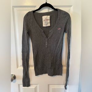 Hollister size large grey sweater